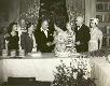 Louis B. Mayer visits the set for birthday party for Fay Holden