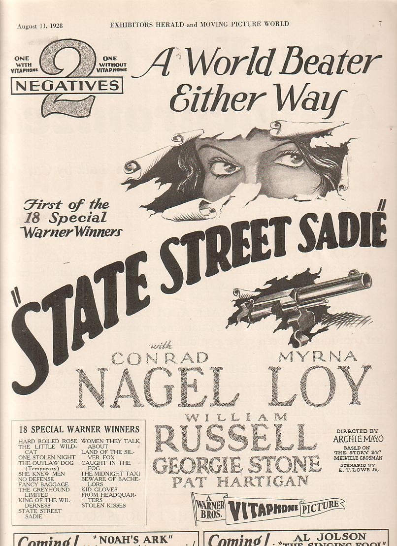 State Street Sadie Advertisement