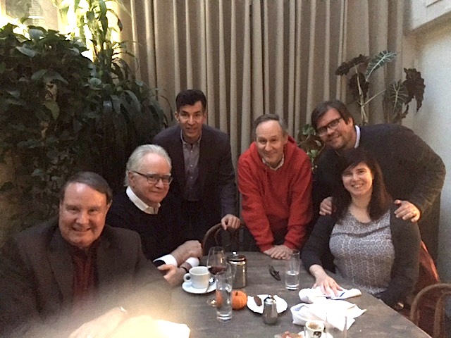 L to R: Ron Hutchinson of The Vitaphone Project, Curator of Film at MOMA Dave Kehr, Bow author David Stenn, silent comedy expert Steve Massa, Mike Mashon – head of The Library of Congress's Motion Picture Division
